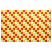 Rood Wit Geel Geruit Patroonontwerp Stof (Fat Quarter)
