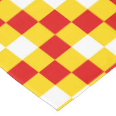 Rood Wit Geel Geruit Patroonontwerp Tafelkleed (Gekanteld)