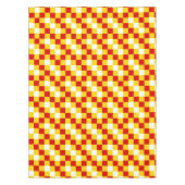 Rood Wit Geel Geruit Patroonontwerp Tafelkleed (Voorkant)