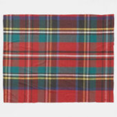 Rood Wit Geel Groen Tartan Plaid Fleece Deken (Voorkant (Horizontaal))