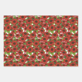 Rood Wit Geel Zonnebloem Bloemen Patronen Inpakpapier Vel (Voorkant 2)