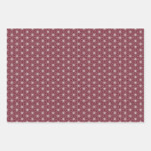 Rood + wit geometrisch patroon | inpakpapier vel (Voorkant)