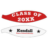 Rood Wit Gepersonaliseerd Afstuderen Basketbal (Panelen)