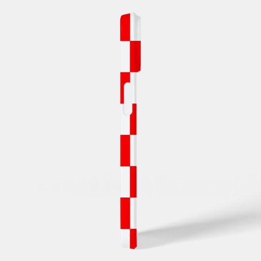 Rood wit geruit controlepatroon Case-Mate iPhone case (Achterkant / Rechts)