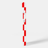 Rood wit geruit controlepatroon Case-Mate iPhone case (Achterkant / Links)
