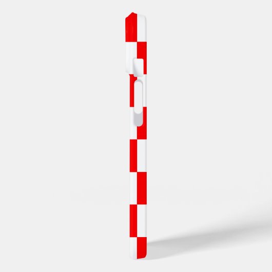 Rood wit geruit controlepatroon Case-Mate iPhone case (Achterkant / Links)