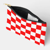 Rood wit geruit controlepatroon etui (Open)