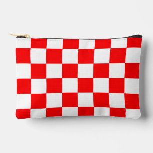 Rood wit geruit controlepatroon etui