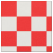 Rood wit geruit controlepatroon stof (Close Up)