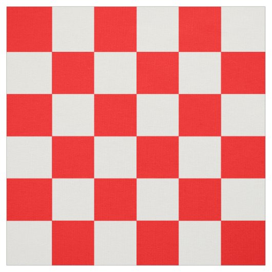 Rood wit geruit controlepatroon stof (Swatch)