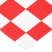 Rood wit geruit controlepatroon tafelkleed (Gekanteld)