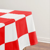 Rood wit geruit controlepatroon tafelkleed (Voorbeeld)