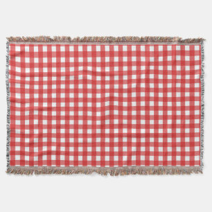 Rood-wit geruit deken
