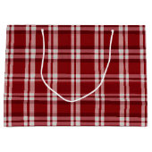 Rood wit geruit groot cadeauzakje (Voorkant)