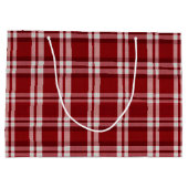 Rood wit geruit groot cadeauzakje (Achterkant)