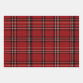 Rood wit geruit inpakpapier vel (Voorkant 3)