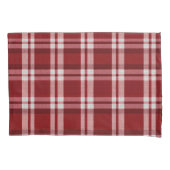 Rood wit geruit kussensloop (Voorkant-Links)