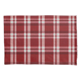 Rood wit geruit kussensloop