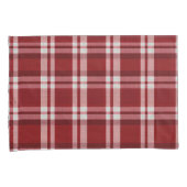 Rood wit geruit kussensloop (Voorkant-Rechts)