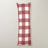 Rood-wit geruit lichaamskussen (Achterkant (Verticaal))