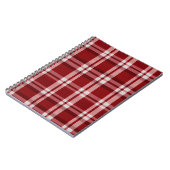 Rood wit geruit notitieboek (Linkerzijde)