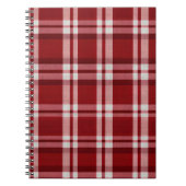 Rood wit geruit notitieboek (Voorkant)