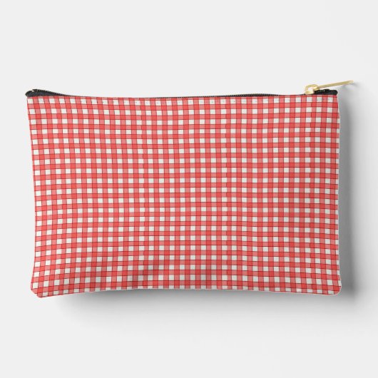 Rood-wit geruit patroon etui (Achterkant)