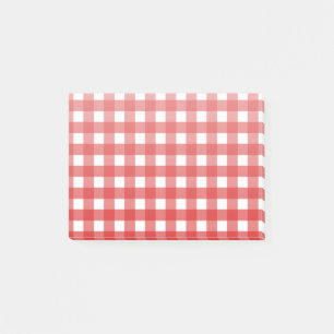 Rood-wit geruit post-it® notes