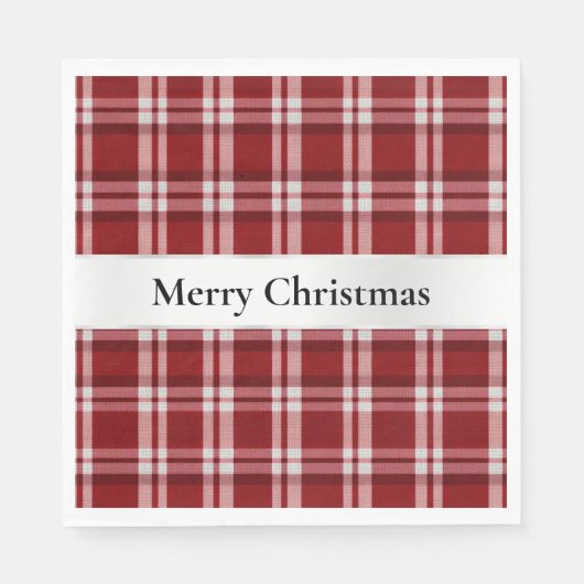 Rood wit geruit servet (Voorkant)