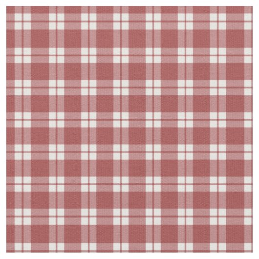 Rood & Wit Geruit Stof (Close Up)