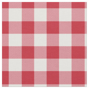 Rood-wit geruit stof