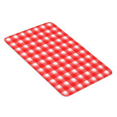 Rood Wit Geruit Strepen Patroon Magneet (Rechterzijde)