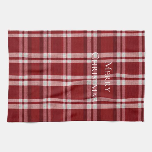 Rood wit geruit theedoek (Horizontaal)