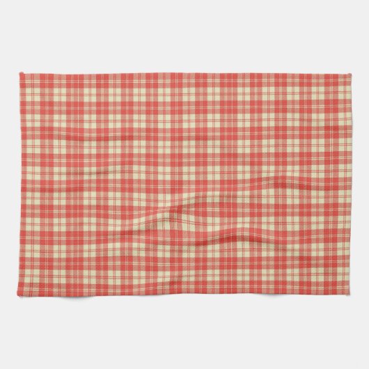 Rood-wit geruit theedoek (Horizontaal)