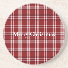 Rood wit geruit zandsteen onderzetter