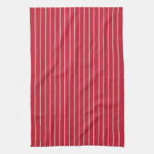 Rood-wit gestreept patroon theedoek (Verticaal)