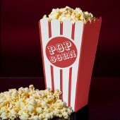 Rood & Wit Gestreepte Film Popcorn Bedankdoosjes