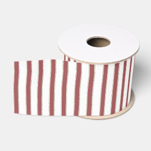 Rood wit gestreepte Kerst Grosgrain Lint