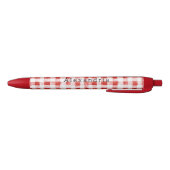 Rood Wit Gestreepte Plaid  Zwarte Inkt Pen (Bodem)
