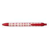 Rood Wit Gestreepte Plaid  Zwarte Inkt Pen (Achterkant)