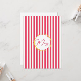 Rood & Wit Gestreepte Vrolijke Vakantie