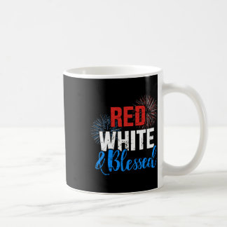 Rood Wit Gezegend Voor Onafhankelijkheidsdag Op 4  Koffiemok
