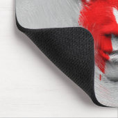 Rood wit gezicht muismat (Hoek)