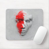 Rood wit gezicht muismat (Met muis)