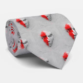 Rood wit gezicht stropdas (Opgerold)