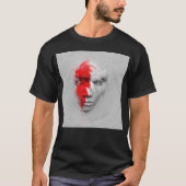 Rood wit gezicht t-shirt (Voorkant)