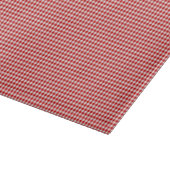 Rood-Wit Gingham-11 x 8 GLASS CUTTING BOARD Snijplank (Hoek)