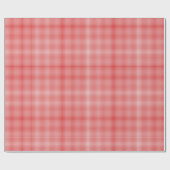 Rood-Wit Gingham-GIFT WRAPPING PAPIER (Vlak)