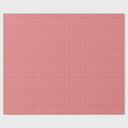 Rood-Wit Gingham-GIFT WRAPPING PAPIER (Vlak)