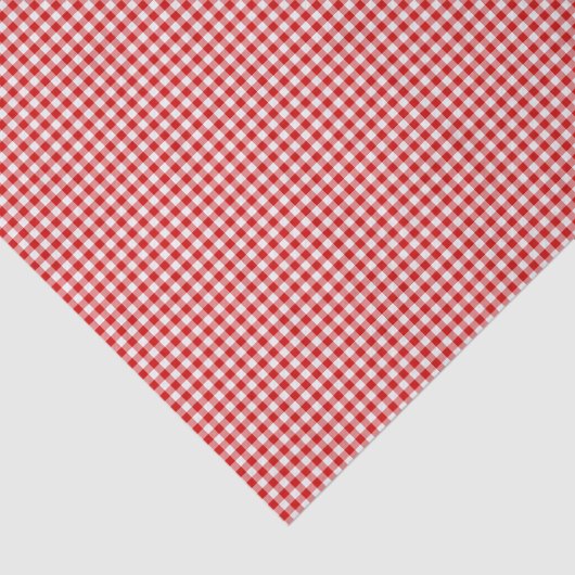 Rood-wit Gingham-TISSUE WRAPPINGPAPIER Tissuepapier (Detail)